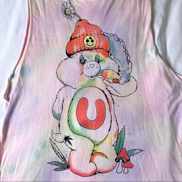UNIF Don’t Care Bear muscle rank in pastel tie dye - Picture 4 of 9